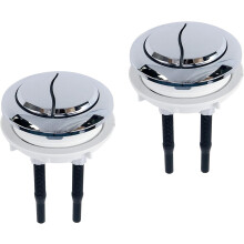2 Pcs Toilet Push Button 58mm Thread Diameter Toilet Tank Button Dual Flush Toilet Push Button Toilet Replacement Parts