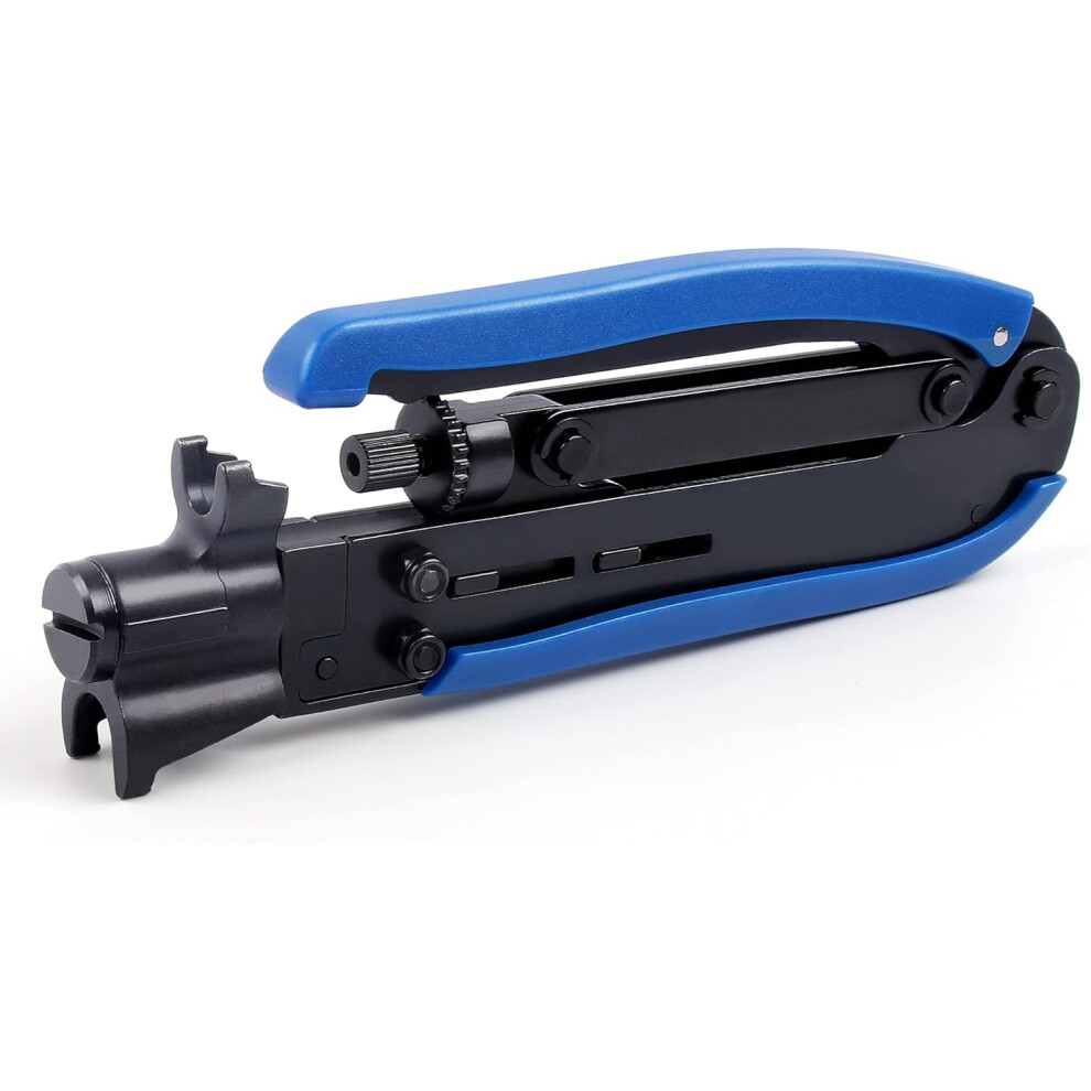 Coax Compression Tool - Coax Crimper And Rg6 Crimping Tool For Coax Rg6, Rg59, And Rg11 Cable F-Connectors 749764121728