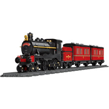 Locomotive Train Building Blocks Set, MOC Train Locomotive Model with Train Track Scene, 789Pcs DIY Assembly Building