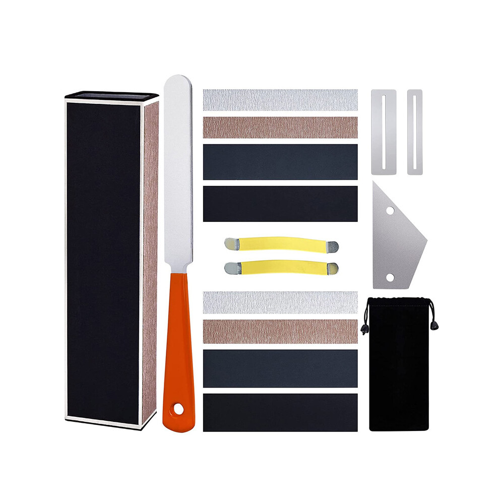 Guitar Luthier Tool Set Including Guitar Fret Crowning File, Fret Leveling Beam Sanding Leveler Beam, Fret Rocker, Fingerboard Guards-image-OPC-PJ9N6K7-NEW