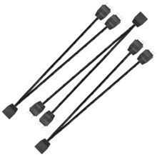 3 stuks 5V 3-pins ARGB-splitterkabel, 1 vrouwelijke naar 2 mannelijke poorten, 3-pins hub-verlengkabel voor ARGB-ledstrips, ARGB-ventilatoren, enz.