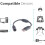 2Pack Wired Controller USB Breakaway Cable Cord for Microsoft Xbox 360 Guitar Hero 4