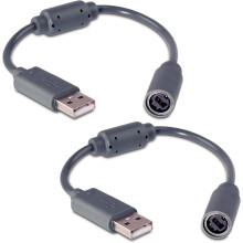 Lot de 2 manettes filaires avec câble USB détachable pour Microsoft Xbox 360 Guitar Hero