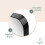 30x40cm Metal Black Frame Mirror for Bathroom | Brushed Rectangular Rounded Corner Vanity | 2" Deep Set Design Small Wall Mirrors Decorative 3