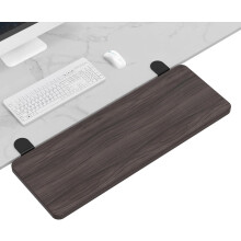 Ergonomics Desk Extender Tray, 21.7"x9.5" Punch-Free Clamp on, Foldable Keyboard Drawer Tray, Table Mount Arm Wrist Rest Shelf