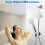8" Rainfall Shower Head/Handheld Combo. Convenient Push-Button Flow Control Button for easy one-handed operation 5