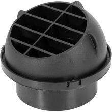 75mm Car Auto Heater Ducting Warm Air Vent Outlet 360 Degrees Rotatable Black