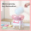 Full Automatic Cotton Candy Maker, 450w DIY Mini Candy Floss Machine Maker,with 290mm Large Diameter Splash Plate, Fast Pre-Heating 3