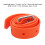 Adjustable Orange Silicone Diving Weight Belt with Quick Release Buckle 1.35m 2