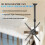 Adjustable 15.5-24" 3D Holographic Fan Projector Ceiling Mount Bracket 8