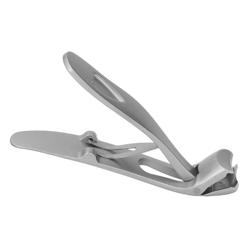 Silver Angled Wide Jaw Nail Clipper Set With Nail File Â Large For Seniors