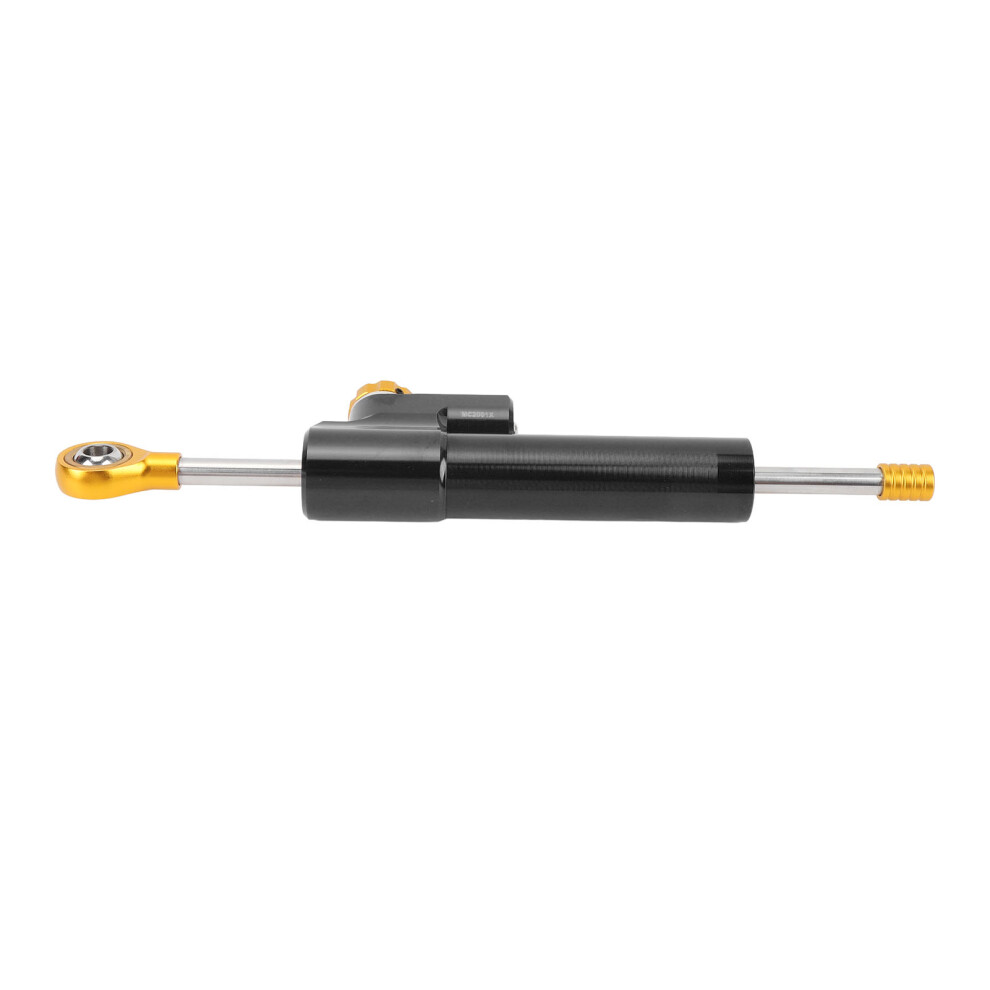 Universal Motorcycle Steering Damper Adjustable 75Mm 17Mm + Black/Gold 5091331185400