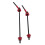 Red Ti Alloy Cycling Quick Release Skewer with Ergonomic Handle 16
