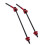Red Ti Alloy Cycling Quick Release Skewer with Ergonomic Handle 15