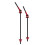 Red Ti Alloy Cycling Quick Release Skewer with Ergonomic Handle 2