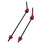 Red Ti Alloy Cycling Quick Release Skewer with Ergonomic Handle 1
