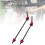 Red Ti Alloy Cycling Quick Release Skewer with Ergonomic Handle 10