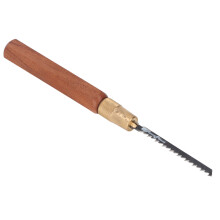 Compact Hand Hack Saw with Rosewood Handle & 5 Blades, Portable Camping Handsaw