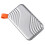 Zinc Alloy External SSD 256GB Silver USB 3.1 Portable 520MB/s 12