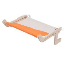 Robustes Holzfensterperch für Katzen 47x38x21cm Hängesessel Schlafplatz