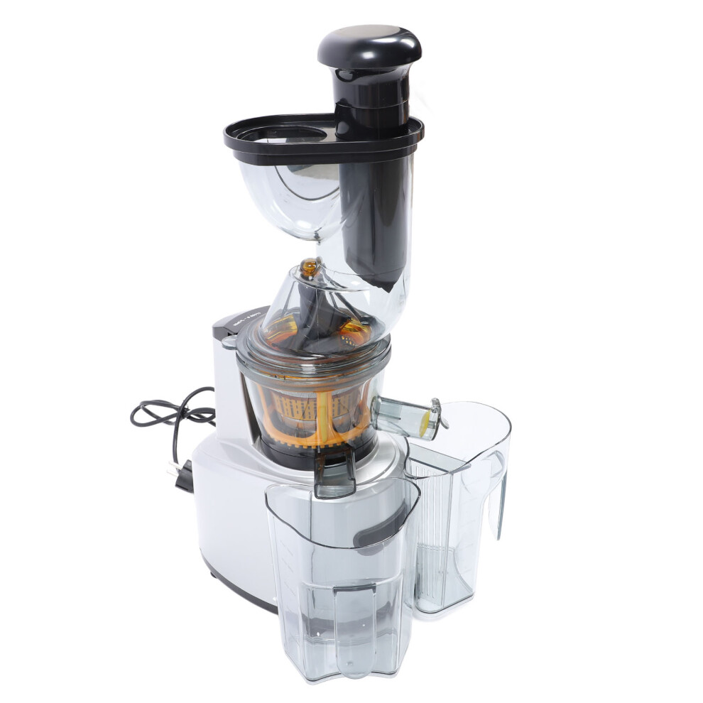 500W Slow Masticating Juicer 1L Large Feed Chute Silver