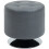 Homcom HOMCOM 360 Swivel Foot Stool PU Footstool with Thick Padding, Grey 9