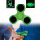 Triangle Green Fidget Spinner Children Glowing Decompression Toy Gift Durable 2
