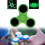 Triangle Green Fidget Spinner Children Glowing Decompression Toy Gift Durable 6