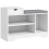 Homcom HOMCOM Upholstered Entryway Shoe Bench with Storage Drawer Open Shelf White 9