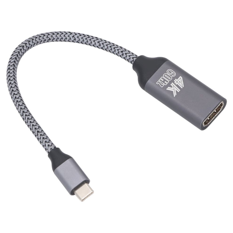 Type C To Hdmi Adapter Cable 4K 60Hz Braided Fabric For Hd Projection 8131331203005