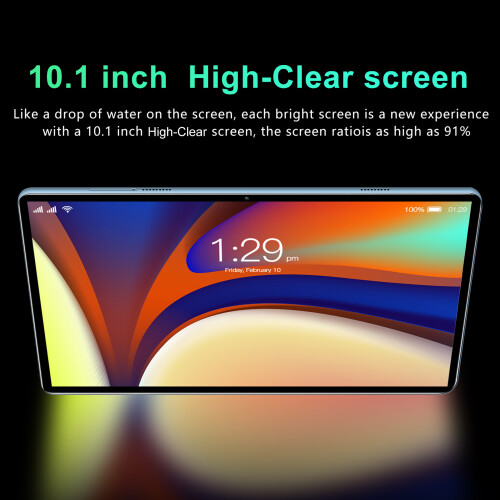 10.1" Android 14 Tablet, 8GB+256GB, Octa-Core, 8000mAh, Dual Camera 2