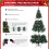 7ft Snow Tipped Artificial Christmas Tree w/150 Lights,Remote Control 9