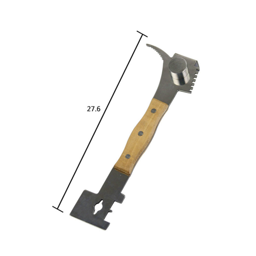 Multi- Hive Tool with Wooden Grip Hive ,Bee Hive Tool Frame Lifter Uncapping Knife Beekeeping Tools 1