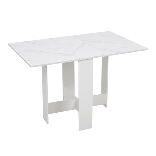 Living And Home Modern Drop Leaf Dining Table 2