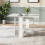 Living And Home Modern Drop Leaf Dining Table 1