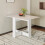 Living And Home Modern Drop Leaf Dining Table 2