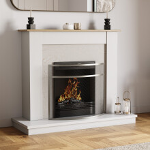 (Nickel) Buckton Fire Screen Guard Fireplace Accessory