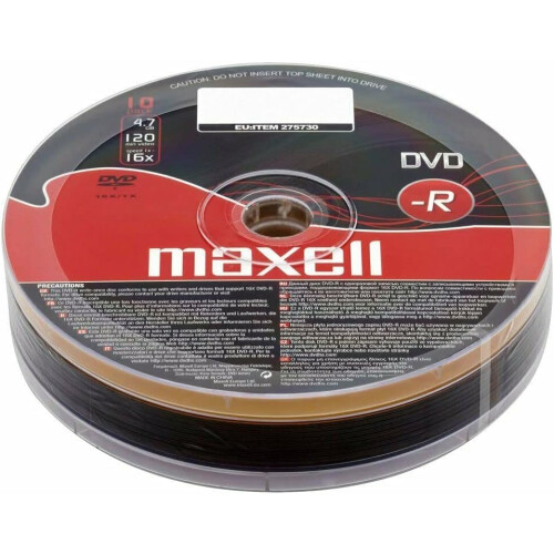 Maxell DVD-R 16x 10-Piece Shrink Wrap 2