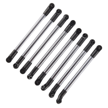 Lot de 8 tiges de liaison en métal pour empattement de roue, pour voiture à chenilles 1/10 RC Axial SCX10 90027 D90 D110 CC01 MST