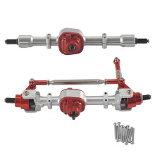 RC Car Front & Rear Complete Axle for MN D90 D91 D96 D99S MN90 MN96 MN99 MN99S 1/12 Upgrade Parts,Silver