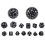 Ensemble complet de 15 dés polyédriques DND D3-D100, 100 faces, pour jeux de rôle sur table 1