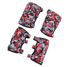 Kids Breathable Knee & Elbow Pads Set for Cycling, Skating, Scooter – Red
