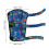 Set protezioni per ginocchia e gomiti per bambini, regolabili, blu 2