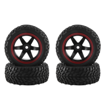 Lot de 4 pneus de 75 mm pour voiture tout-terrain RC TT02B 1/10, 1/12 et 1/14 (modèles 144001, 144010, 124007, 124019)