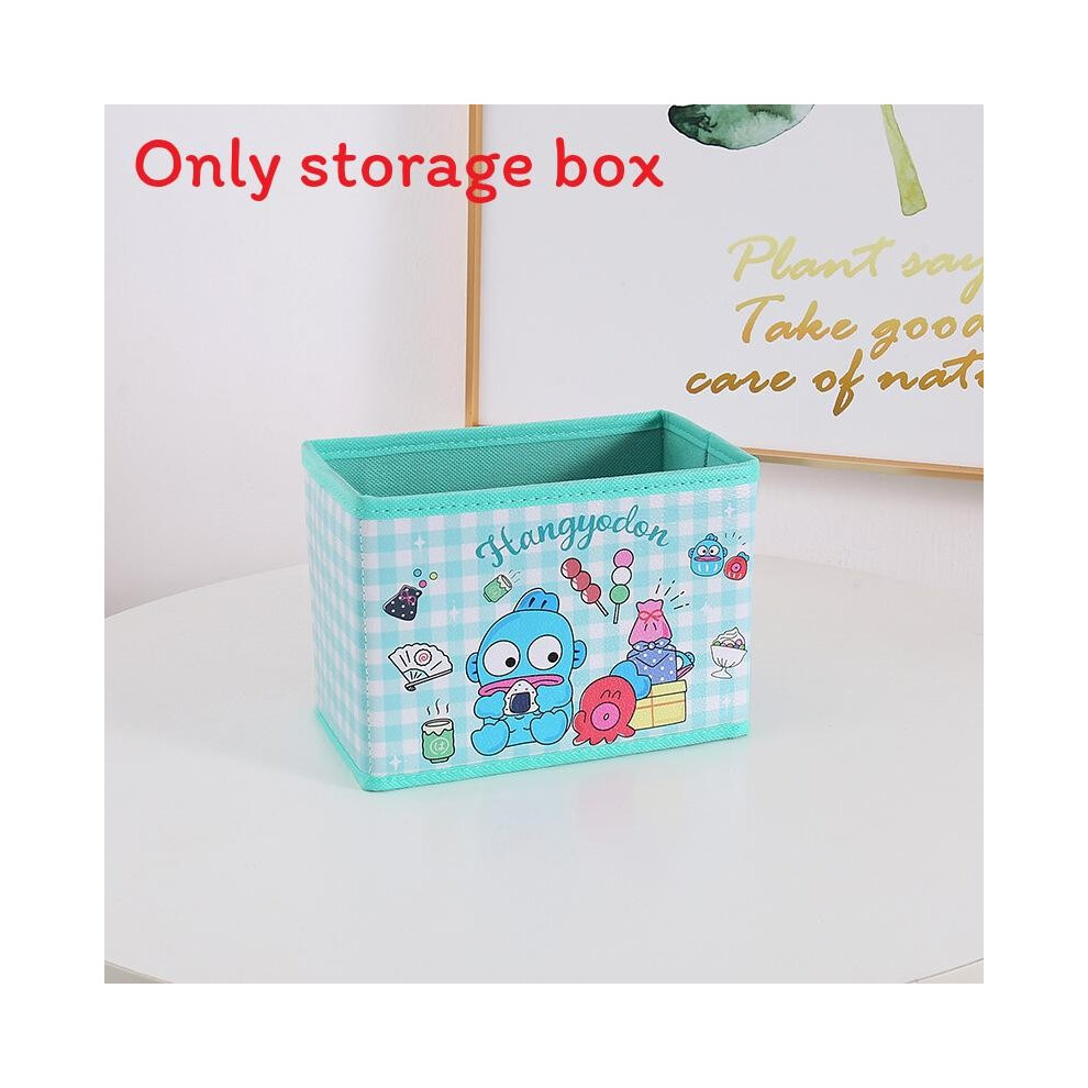 (Fish) Grid Cartoon Storage Box With Kuromi Melody Print Design For Office And Bedroom-image-OPC-PJ9NRJV-NEW