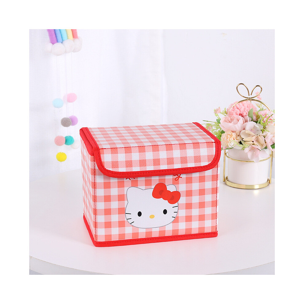 (Kt) Kuromi Cartoon Hello Kitty Pattern Desktop Storage Box Design With Foldable-image-OPC-PJ9NRMX-NEW