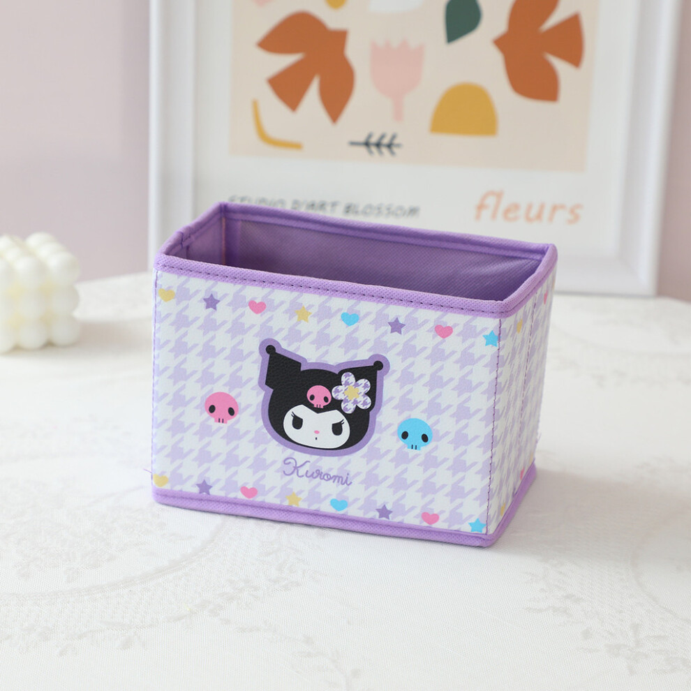 (Kurumi) Foldable Storage Desk Box With Cute Cartoon Kuromi Melody Daily For Patterns-image-OPC-PJ9NRNQ-NEW