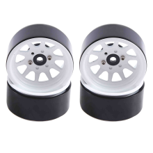 4 sztuki metalowych felg 1.9 Beadlock do modeli RC Crawler 1:10 Axial SCX10 AXI03007 90046 TRX4 Redcat GEN8 (białe)