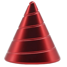 Juguete de mesa con giroscopio de cono giratorio para escritorio de oficina, ilusión óptica, juguete para dedos que fluye, rojo