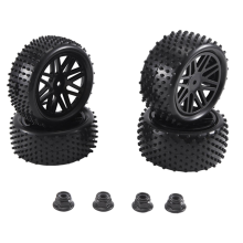 Lot de 4 pneus de 85 mm pour voiture tout-terrain RC 144001, 144010, 124007, 124017, 1/10, 1/12, 1/14, B